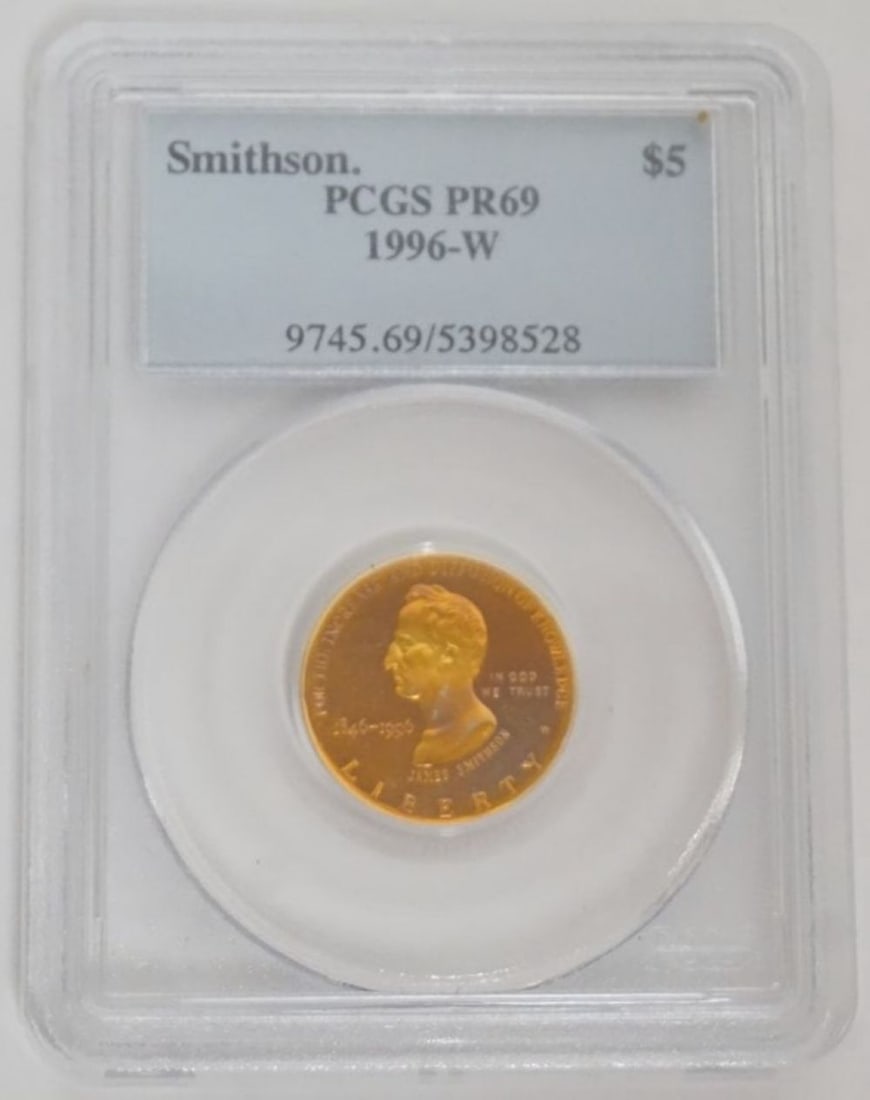SMITHSONIAN $5 GOLD COIN (1 of 3)