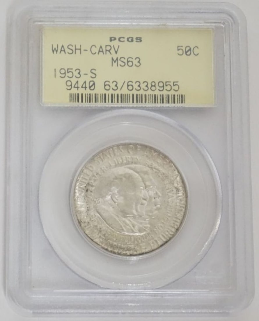 WASHINGTON/CARVER SILVER HALF DOLLAR (1 of 3)