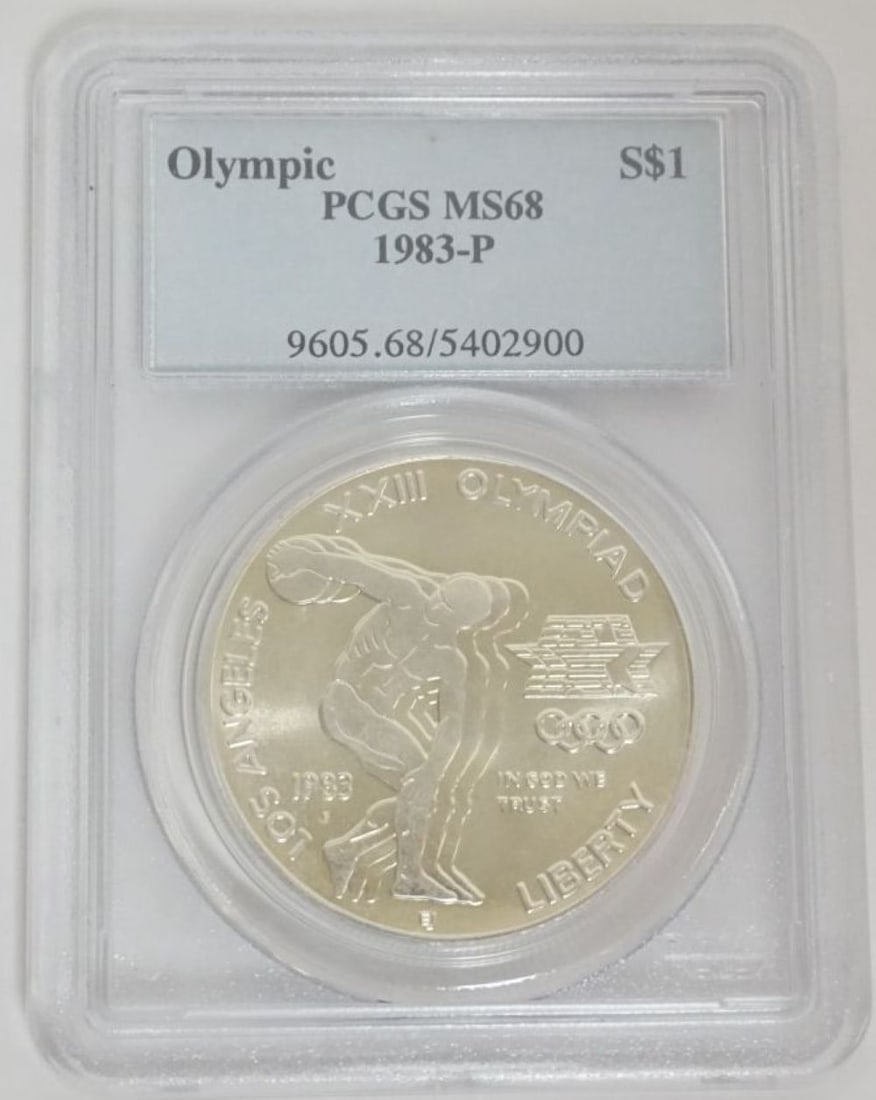 LOS ANGELES OLYMPIC SILVER DOLLAR (1 of 3)