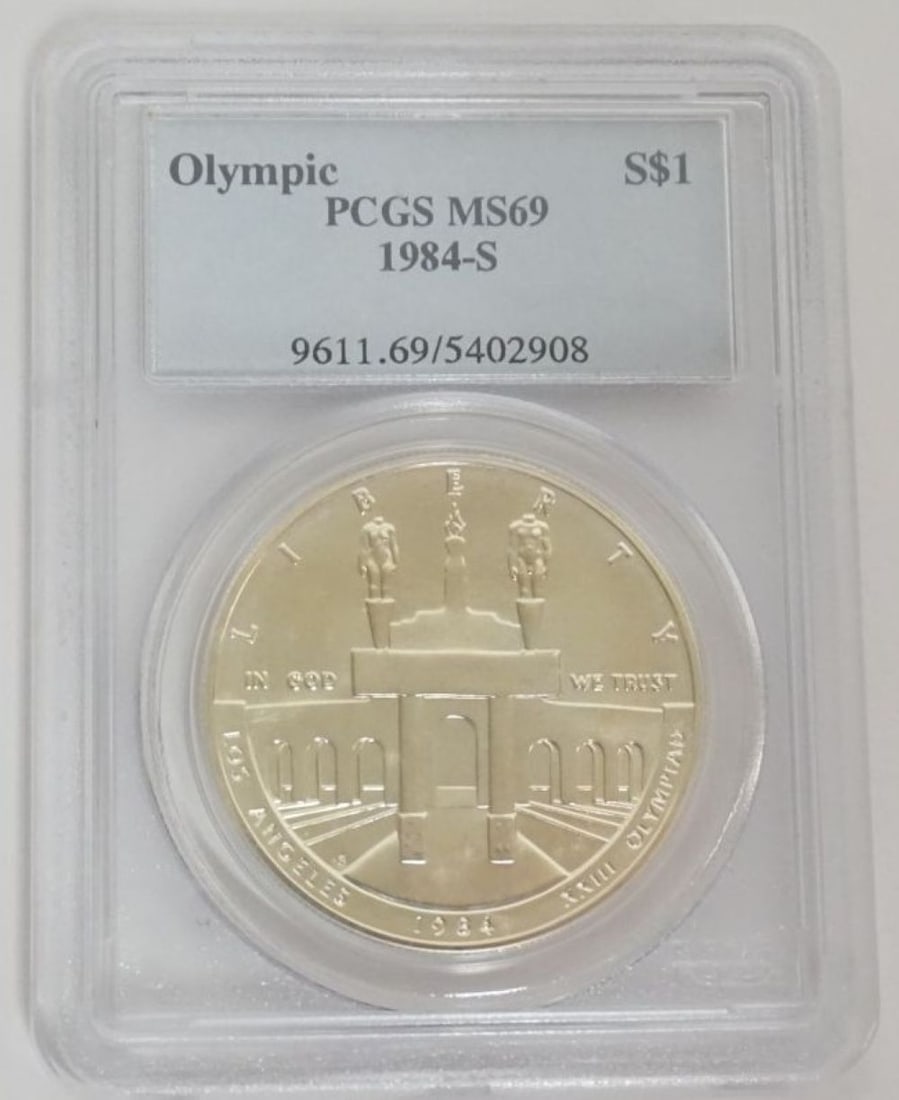 LOS ANGELES OLYMPIC SILVER DOLLAR (1 of 3)
