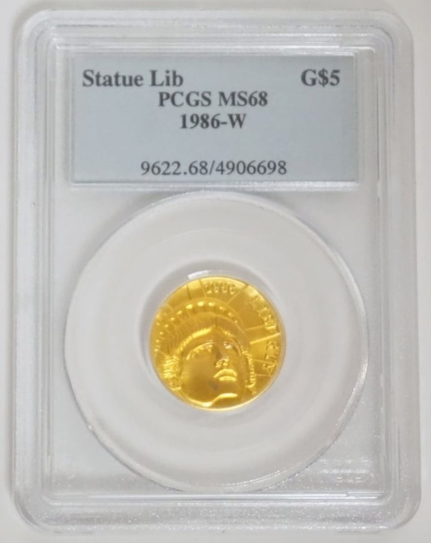 STATUE OF LIBERTY $5 GOLD COIN (1 of 3)