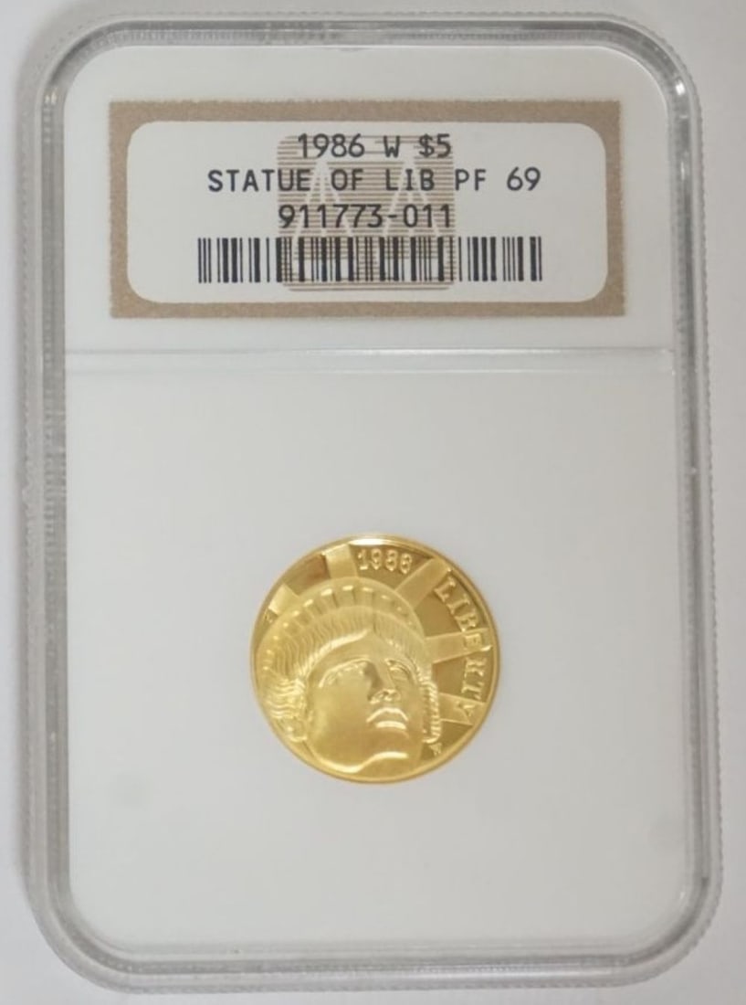 STATUE OF LIBERTY $5 GOLD COIN (1 of 3)