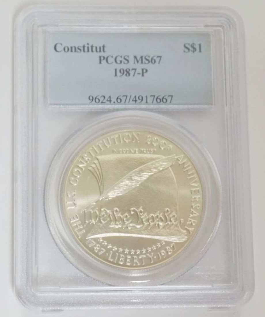 US CONSTITUTION COMMEMORATIVE SILVER DOLLAR (1 of 3)