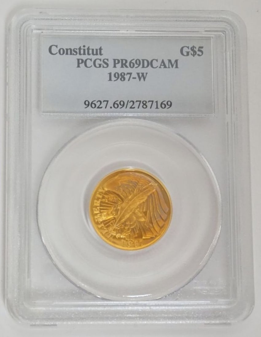 US CONSTITUTION COMMEMORATIVE GOLD COIN (1 of 3)