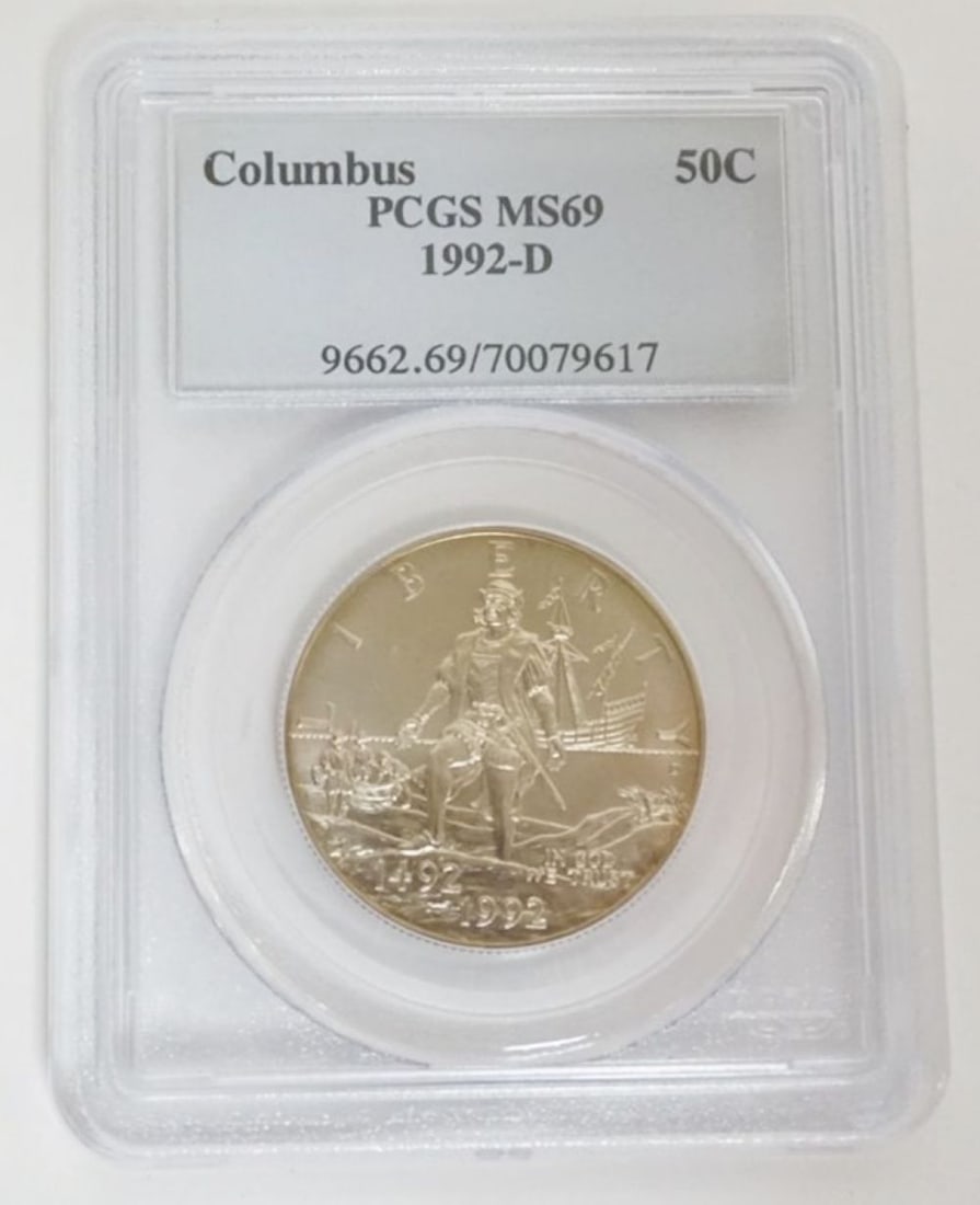 COLUMBUS SILVER HALF DOLLAR (1 of 3)