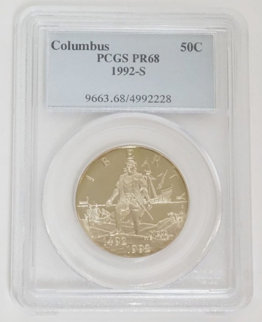 COLUMBUS SILVER HALF DOLLAR (1 of 3)