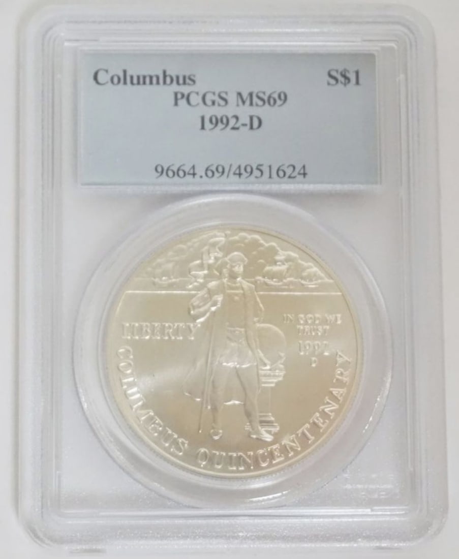 COLUMBUS SILVER DOLLAR (1 of 3)