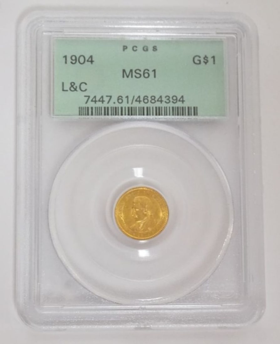 LEWIS & CLARK ESPOSITION PORTLAND $1 GOLD COIN (1 of 4)