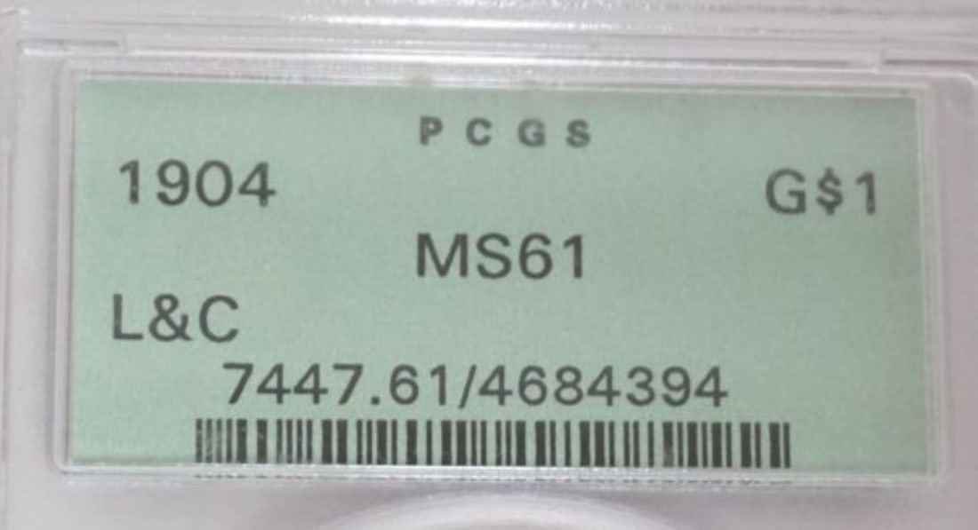 LEWIS & CLARK ESPOSITION PORTLAND $1 GOLD COIN - 3