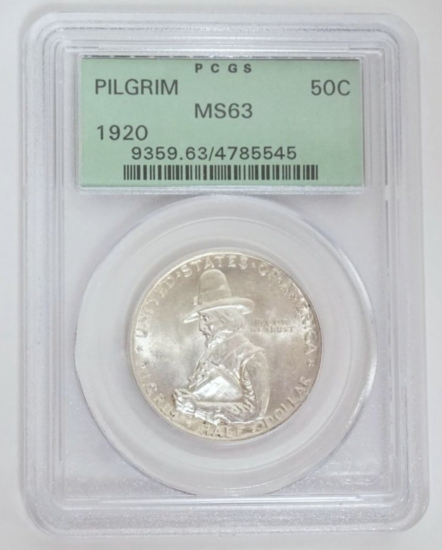 PILGRIM SILVER HALF DOLLAR (1 of 3)
