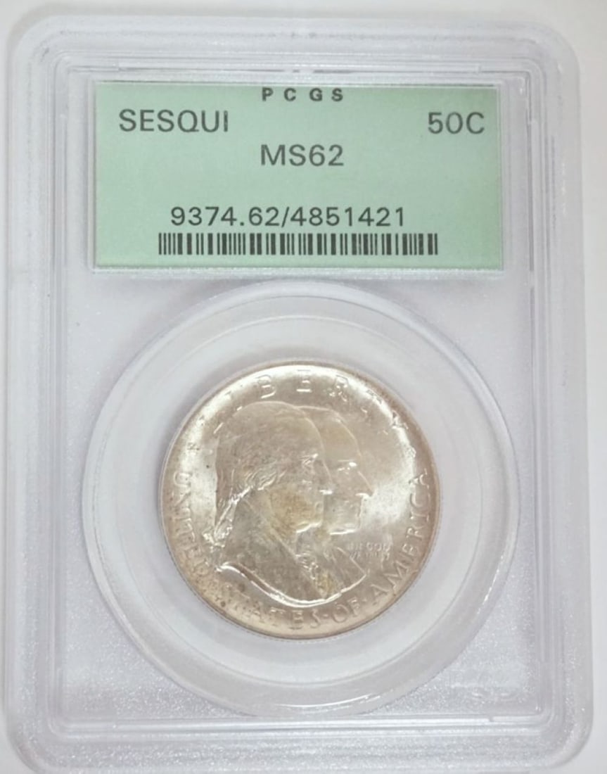 SESQUICENTENNIAL SILVER HALF DOLLAR (1 of 3)