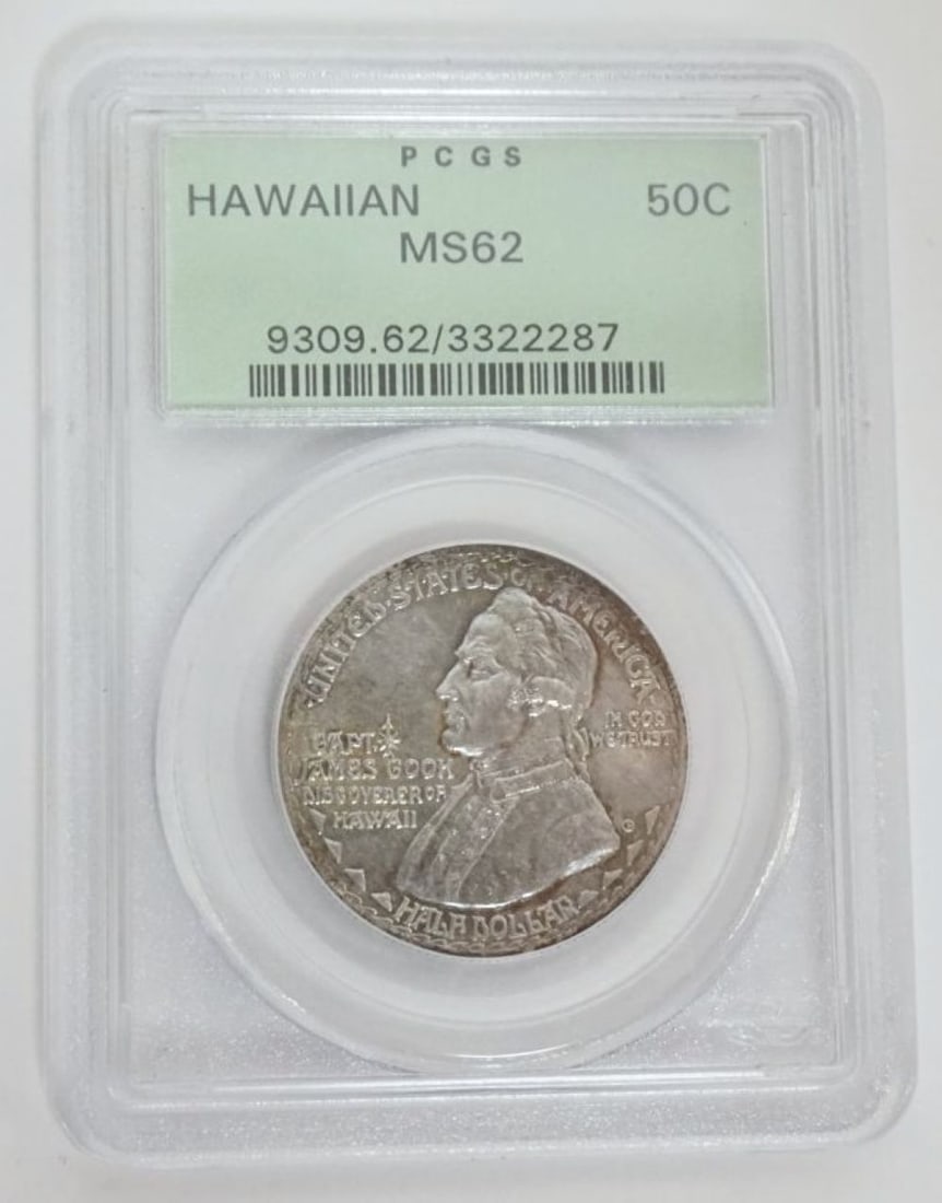 CAPTAIN JAMES COOK HAWAII SILVER HALF DOLLAR (1 of 3)