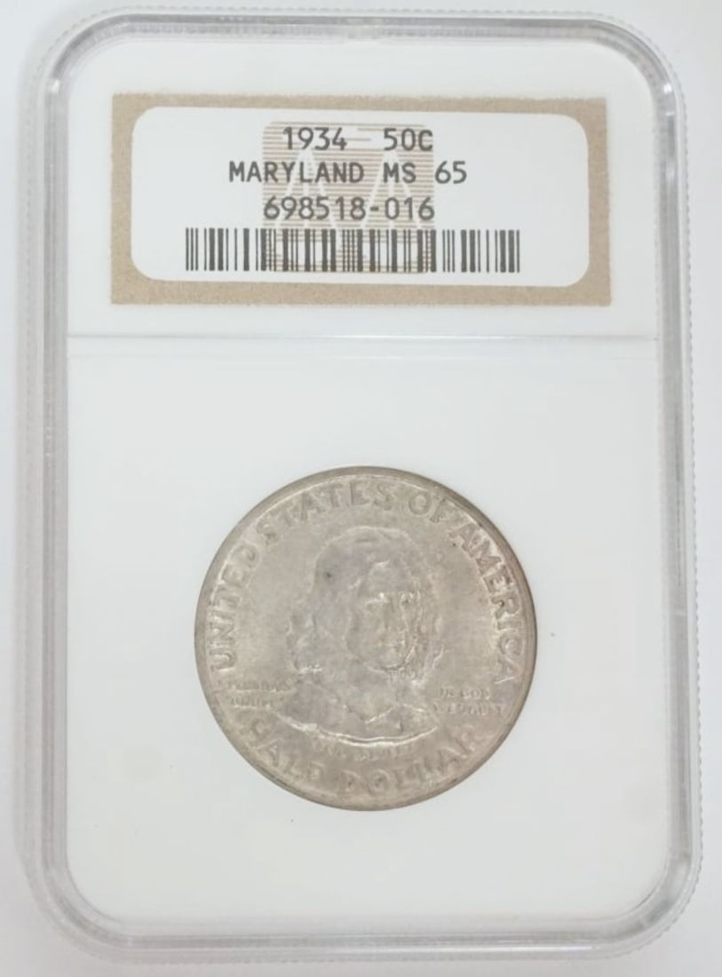 MARYLAND CENTENNIAL SILVER HALF DOLLAR (1 of 3)