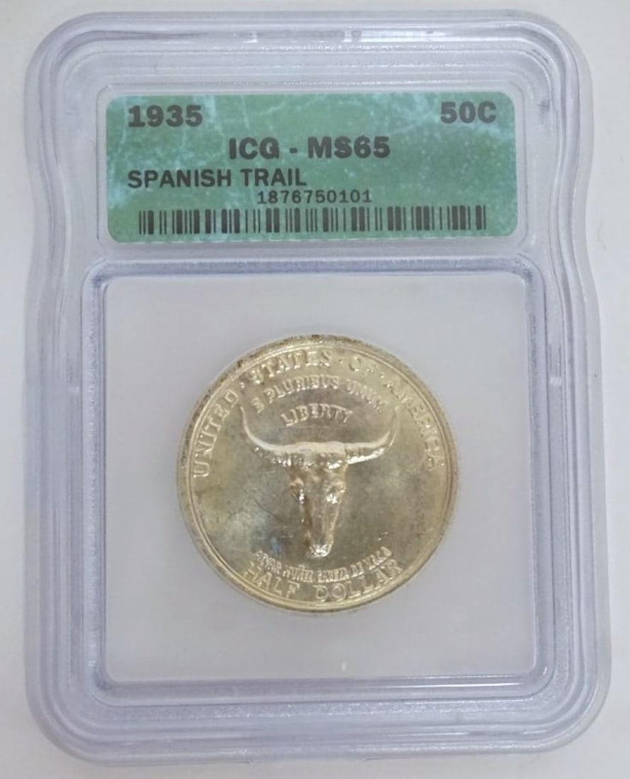 OLD SPANISH TRAIL SILVER HALF DOLLAR (1 of 3)