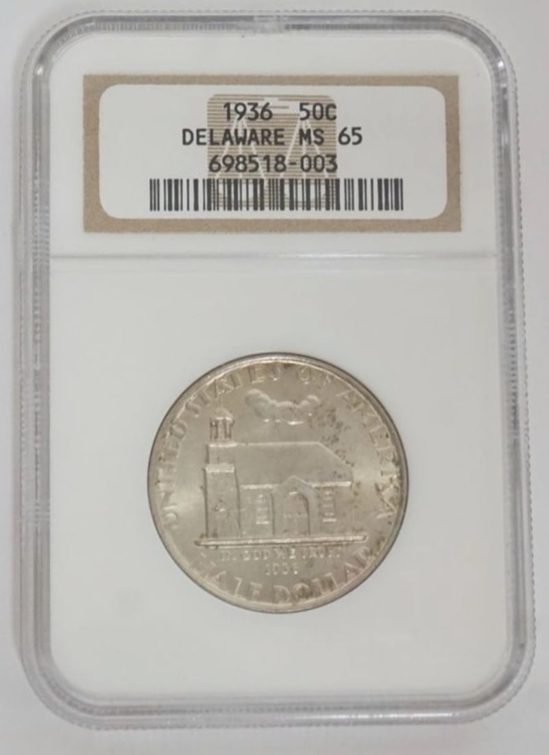 DELAWARE SILVER HALF DOLLAR (1 of 3)