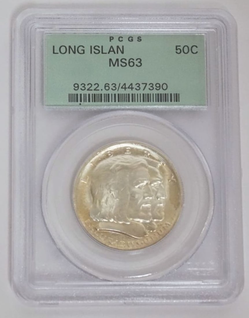 LONG ISLAND SILVER HALF DOLLAR (1 of 3)