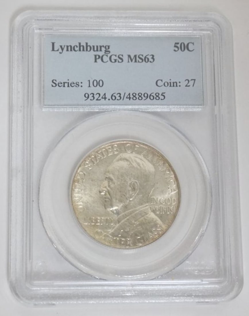 LYNCHBURG VIRGINIA SILVER HALF DOLLAR: LYNCHBURG VIRGINIA SILVER HALF DOLLAR 1936