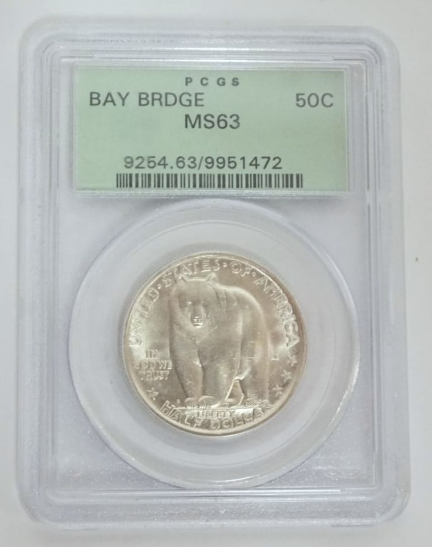 SAN FRANCISCO OAKLAND BRIDGE SILVER HALF DOLLAR: SAN FRANCISCO OAKLAND BRIDGE SILVER HALF DOLLAR 1936