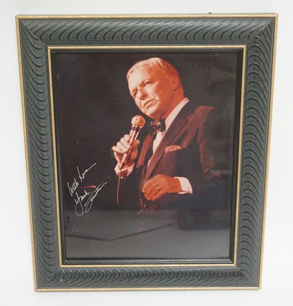 FRANK SINATRA FRAMED PHOTO W/SIGNATURE (1 of 3)