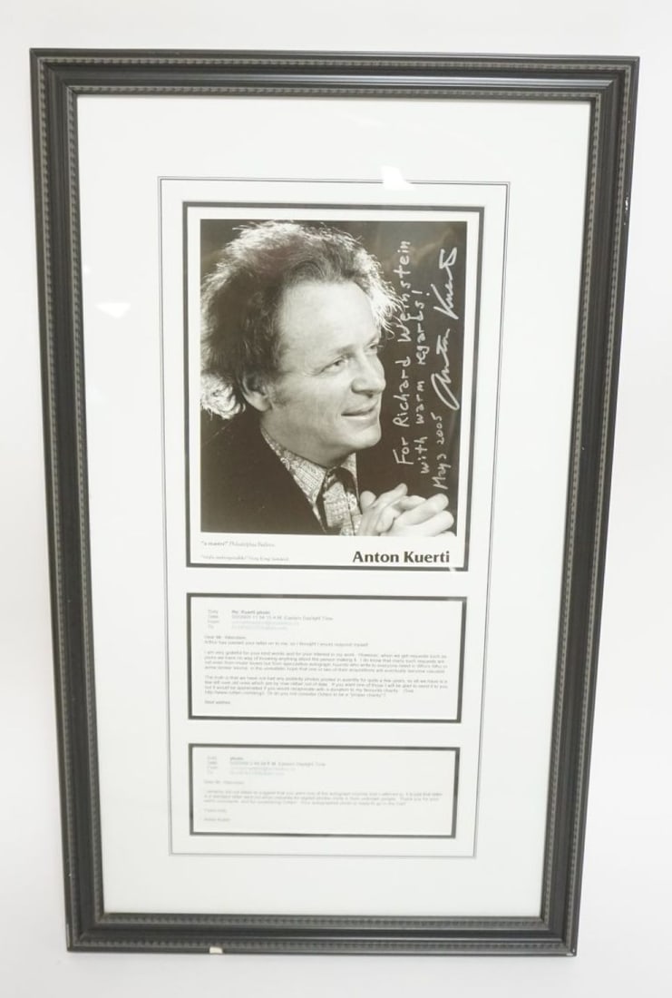 ANTON KUERTI FRAMED IMAGE & LETTERS (1 of 3)