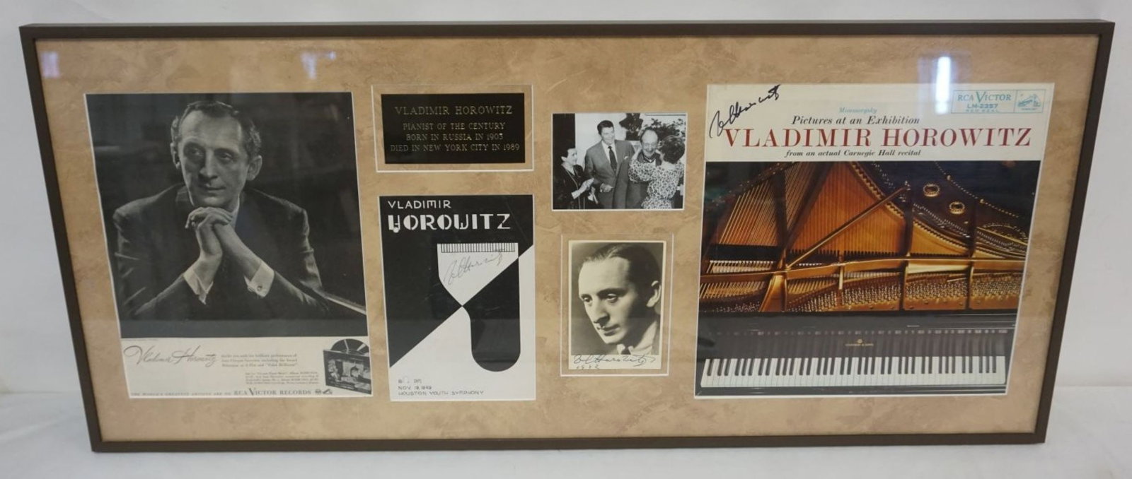 VLADIMIR HOROWITZ FRAMED & MATTED COLLAGE (1 of 7)