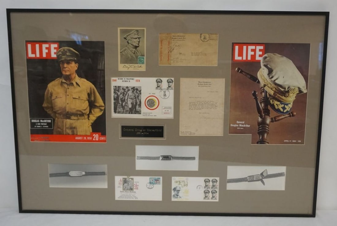 DOUGLAS MACARTHUR FRAMED COLLAGE (1 of 6)