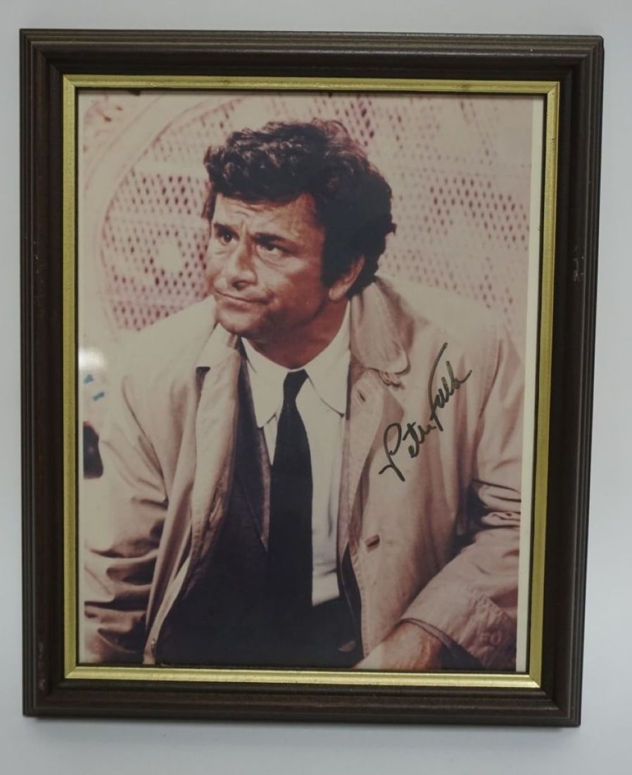PETER FALK FRAMED PHOTO, SIGNED (1 of 2)