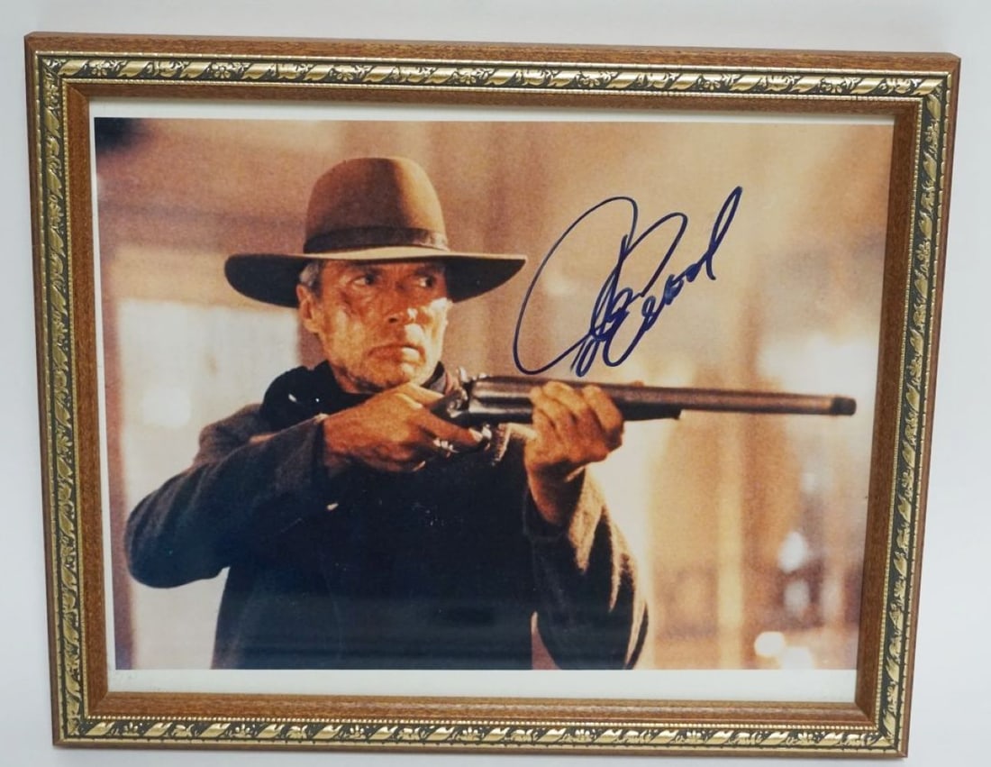 CLINT EASTWOOD FRAMED PHOTO, SIGNED (1 of 2)