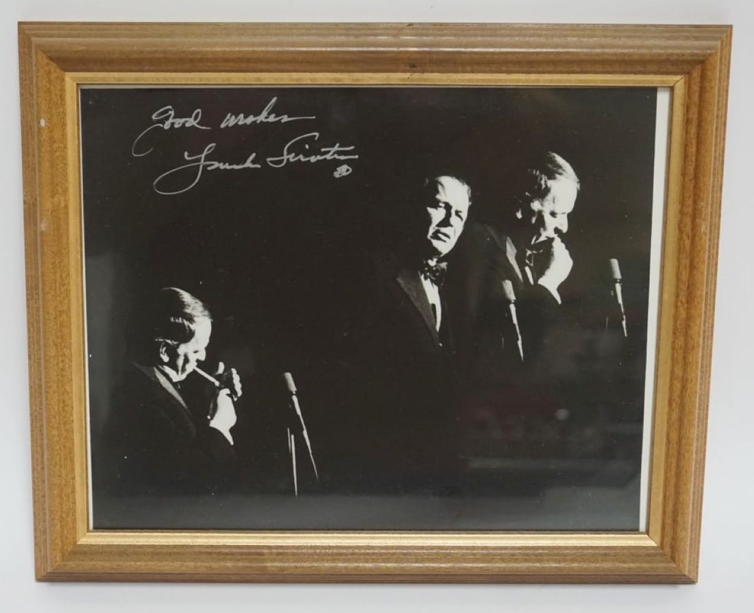 FRANK SINATRA FRAMED PHOTO, SIGNED (1 of 2)