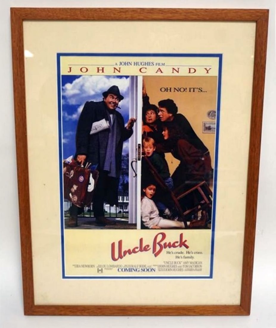 JOHN CANDY UNCLE BUCK FRAMED & MATTED LOBBY CARD (1 of 2)