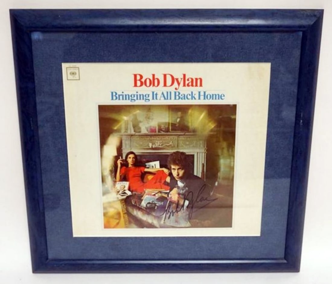 BOB DYLAN FRAMED & MATTED ALBUM (1 of 2)