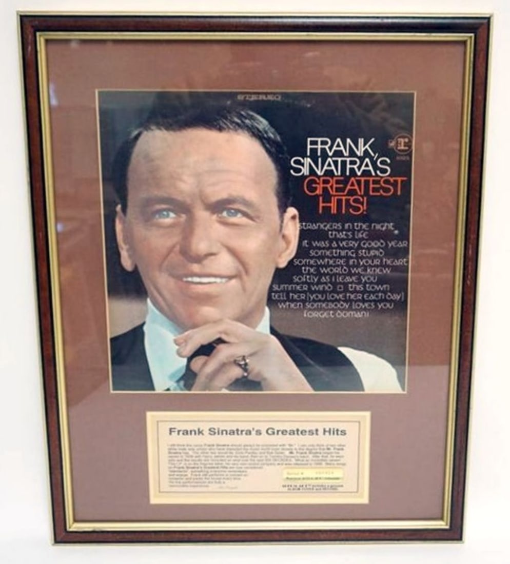FRANK SINATRA FRAMED & MATTED ALBUM (1 of 3)