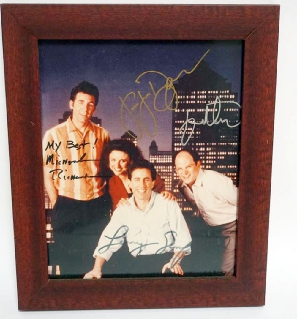 SIENFELD CAST PHOTO W/ATTRIBUTED SIGNATURES: SIENFELD CAST PHOTO W/ATTRIBUTED SIGNATURES, APPROXIMATELY 10 IN X 12 IN OVERALL