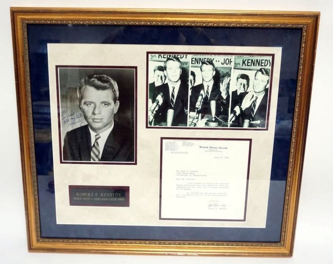 ROBERT F KENNEDY FRAMED COLLAGE (1 of 3)