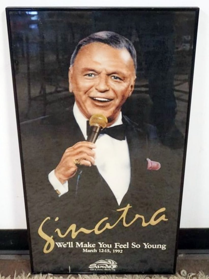 FRANK SINATRA FRAMED POSTER AT THE SANDS (1 of 1)
