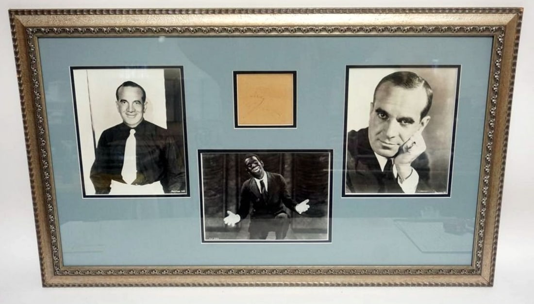 AL JOLSON FRAMED & MATTED PHOTOS W/SIGNATURE (1 of 2)