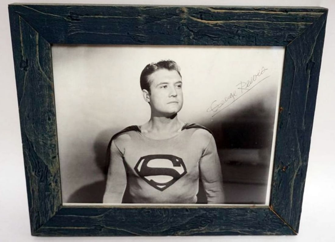 GEORGE REEVES FRAMED PHOTO W/ATTRIBUTED SIGNATURE (1 of 2)