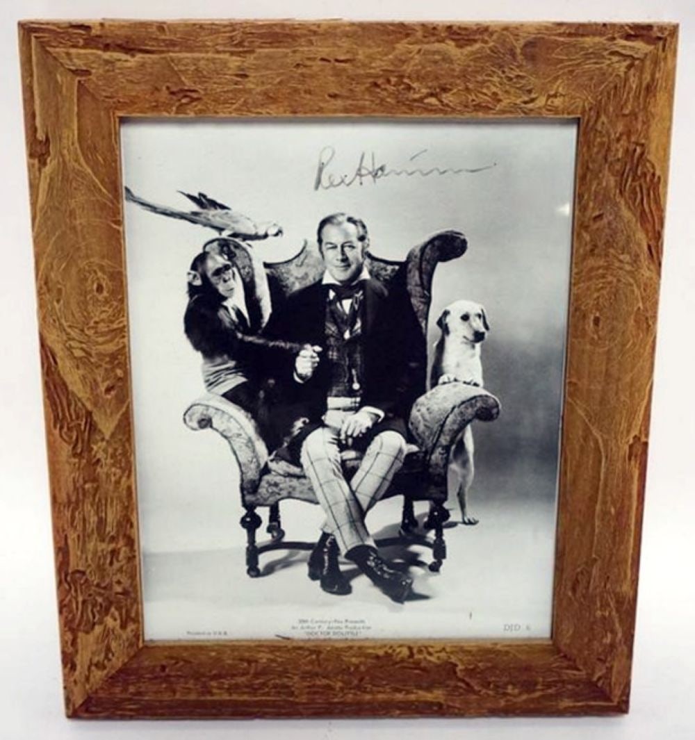 REX HARRISON FRAMED MOVIE STILL W/SIGNATURE (1 of 2)