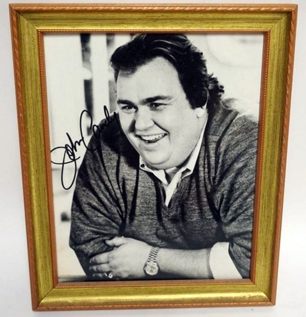 JOHN CANDY FRAMED PHOTO W/ATTRIBUTED SIGNATURE (1 of 2)