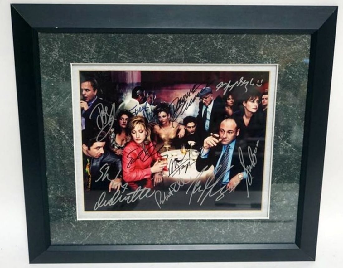 THE SOPRANOS FRAMED & MATTED STILL W/SIGNATURES (1 of 6)