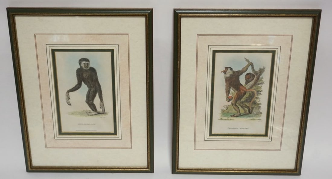PAIR COLORED LITHOGRAPHS (1 of 3)