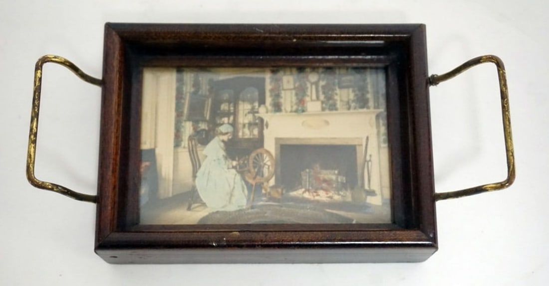 MINIATURE WALLACE NUTTING IN TRAY (1 of 3)