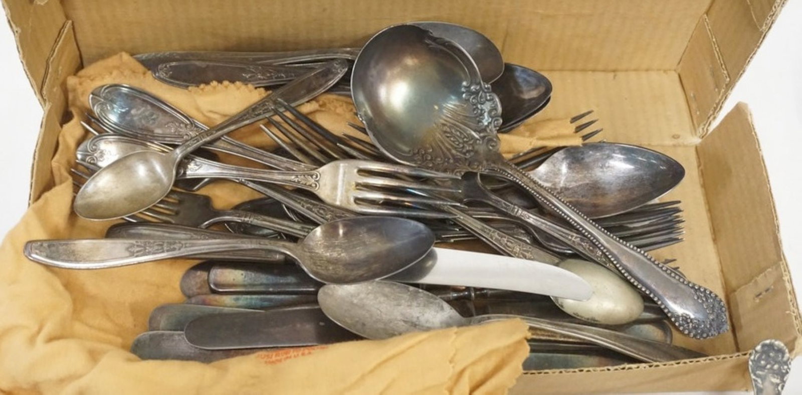 SILVER PLATE AND ASSORTED FLATWARE - 3
