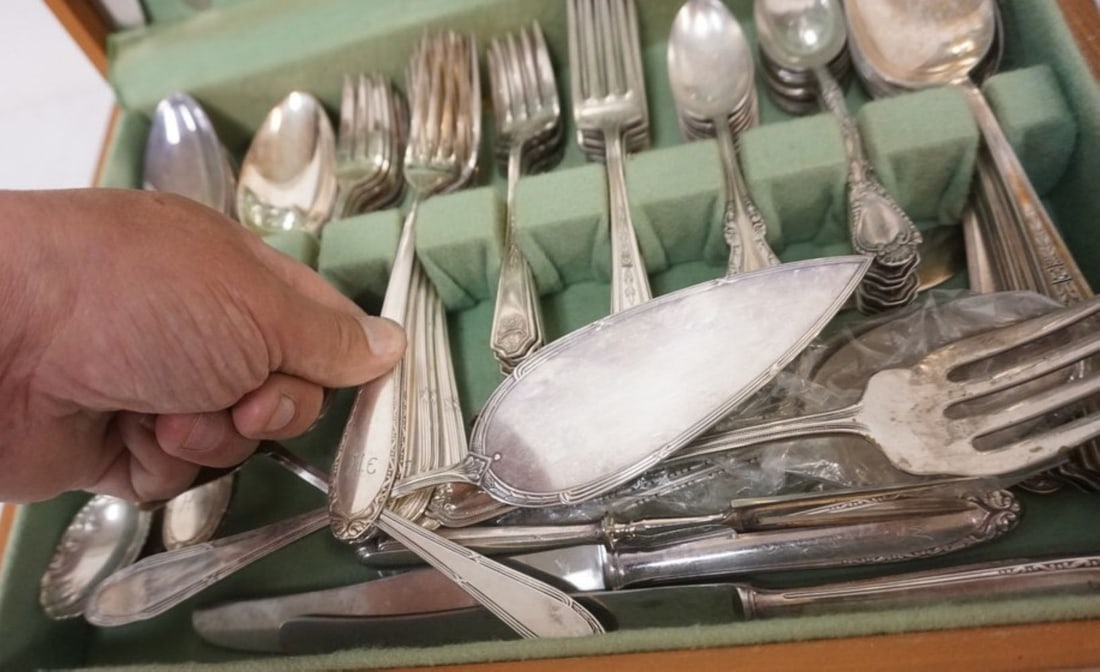 ASSORTED SILVER PLATE FLATWARE - 2