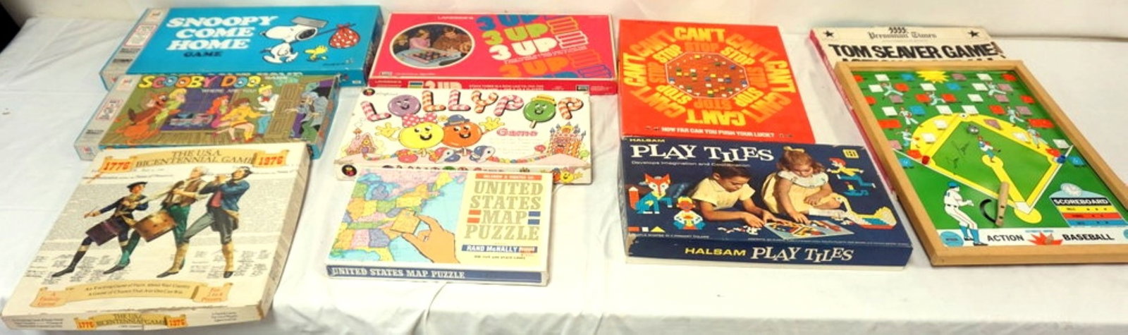 ASSORTED VINTAGE BOARD GAMES: GROUP OF ASSORTED VINTAGE BOARD GAMES, *ALL TOYS HAVE WEAR TO BOXES AND NOT GUARANTEED COMPLETE