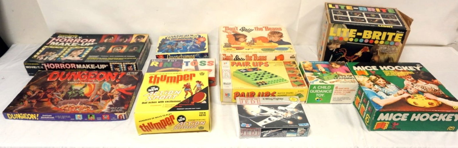 ASSORTED VINTAGE BOARD GAMES: GROUP OF ASSORTED VINTAGE BOARD GAMES, *ALL TOYS HAVE WEAR TO BOXES AND NOT GUARANTEED COMPLETE