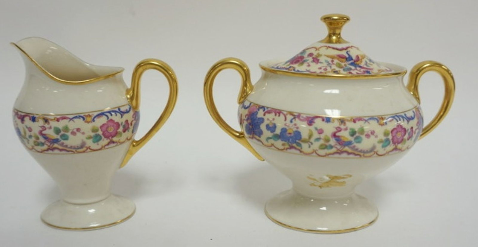DIXON BELLEEK CREAMER & SUGAR (1 of 4)