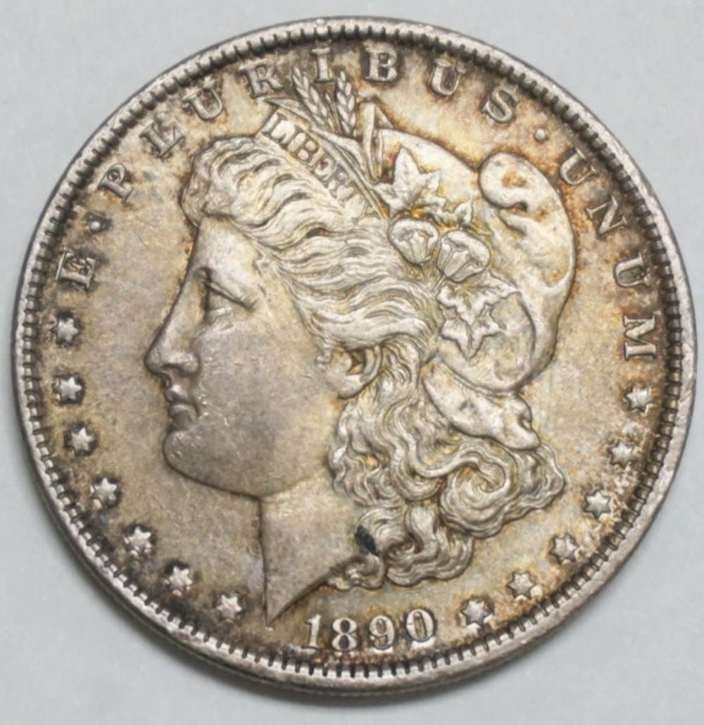 1890 MORGAN SILVER DOLLAR: 1890 MORGAN SILVER DOLLAR