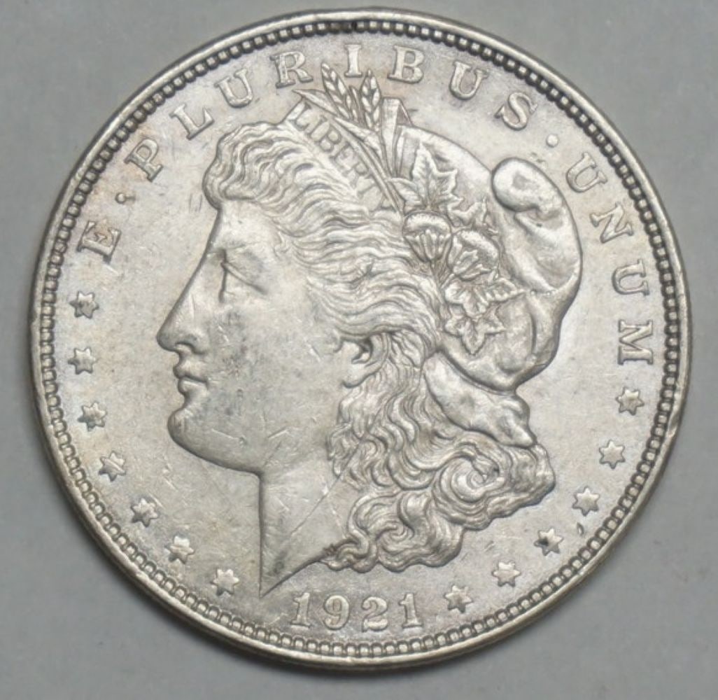 1921 MORGAN SILVER DOLLAR (1 of 3)