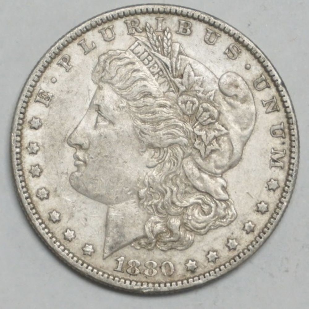 1880 MORGAN SILVER DOLLAR O MINT MARK (1 of 3)